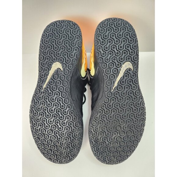 Nike Tiempo X Black & Yellow Astro Turf Football Shoes Size 5Y - Picture 9 of 9